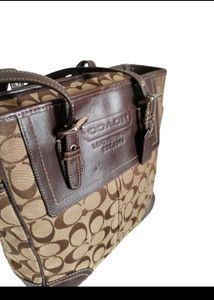 Authentic Coach Signature Shoulder Tote Bag