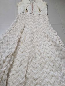 Festive Ethnic Gown With Beading And Design