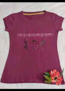 Maroon Graphic T-Shirt