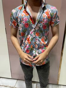 Flower Print Shirt For Boys