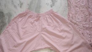 Pink Floral Dress Material