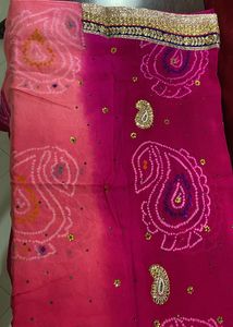 Embroidery Rajputani Saree