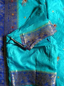 Clay Heavy Zari Work Silk Saree