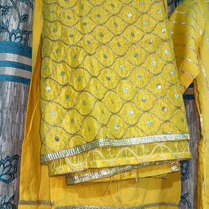 Beautiful Yellow Top With. Chanderi Lining