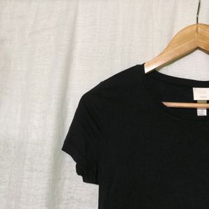 H&amp;m Black Basic Top