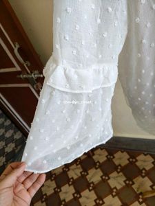 Sheer Swiss Dot Blouse