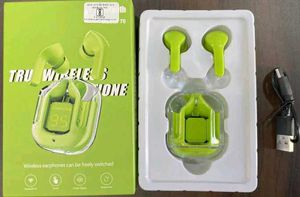 Green Wireless Earbuds