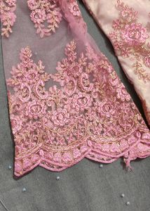 Heavy Embroidered Pink 🩷 Kurta