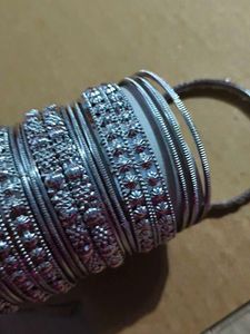Oxidised Bangles Set
