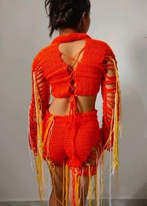Handmade Crochet Dresses With Matching Bag