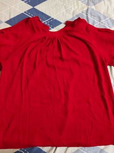 Red Casual Top