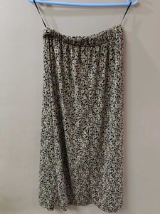 Floral Print Midi Skirt