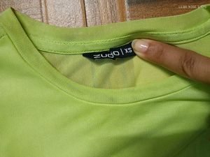 Gathered Fitted Lime Green Top