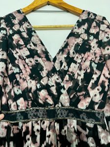Floral Print Long Sleeve Dress