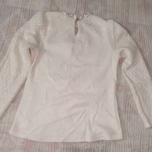 Vintage Embellished Collar Top