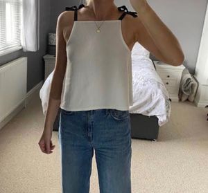 Zara Tie Shoulder Top