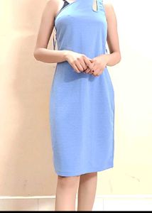 Blue One Shoulder Dress