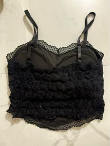 Black Lace padded Corset Top