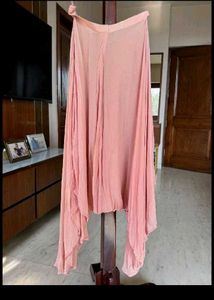 Green Ans Peach Plazo &amp; Short Kurta Set