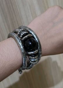 Silver Plated Spring Coil Bangle