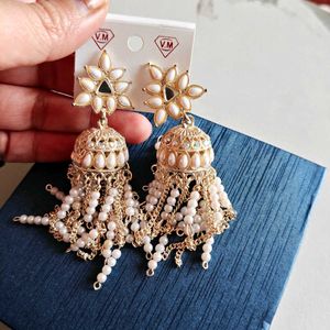 Pearl Jhumka Earrings