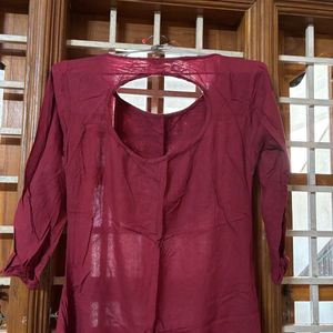 Maroon Kurtha