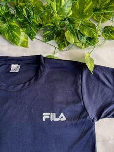 Women’s Navy Blue Solid Tshirt - Classic Crew Neck