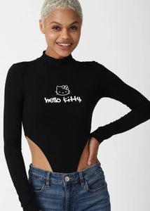 Forever21 Hello Kitty Black Bodysuit