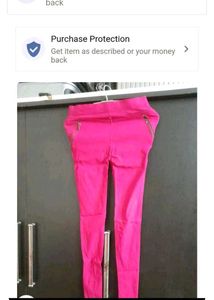 Blue Zipper Pocket Pants