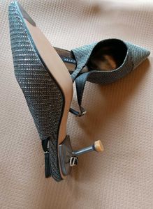 Silver Glittery Heels