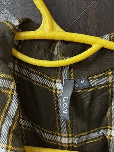 Olive Green Plaid Shirt