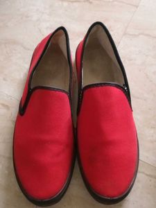 Red Casual Shoes