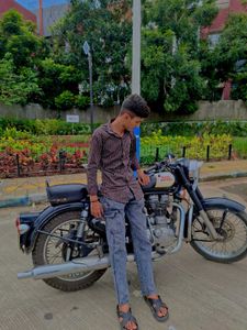 Gray Denim Cargo Pants