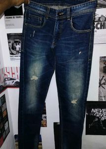 Distressed Denim Jeans