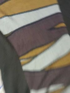 Abstract Turtleneck Top to