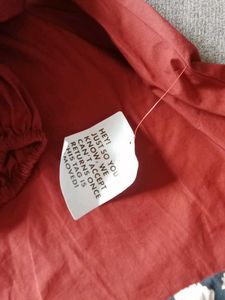 Red Dress with Cape Sleeves