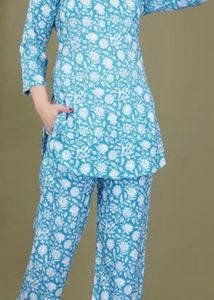 Women Sky Blue Cooed Set