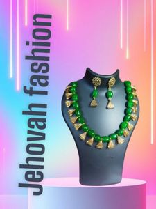 Elegant Green Beads Set