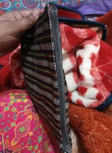 Striped Multi-Color Pouch