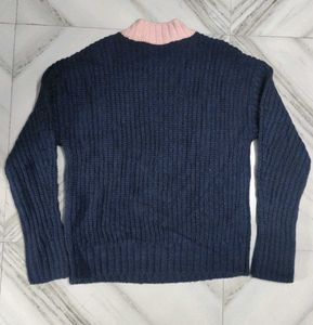 Stylish Colorblock Knit Sweater
