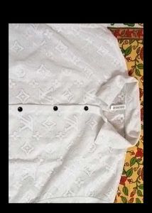 Vintage Aqua Zip-Neck Polo Shirt