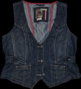 y2k denim vest