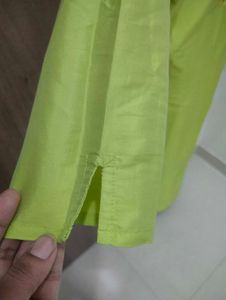 Lime Green Embroidered Salwar Kameez