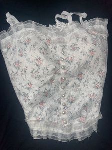 Floral Corset-type Cami Top