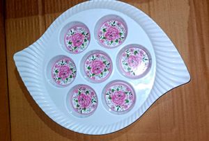 Tea Cup Tray White Color Or Pink Design