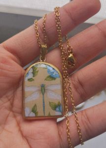 Handmade Cottagecore Pendant with chain