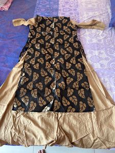Shree Beige Ethnic Dress With Jacket