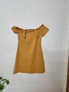 Amazing Mustard Color Dress