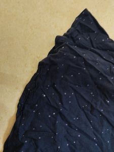 Navy blue mini skirt