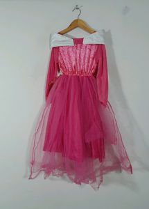 Pink Netted Dress(Girls)